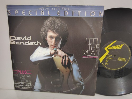 DAVID BENDETH - "FEEL THE REAL" / 3 TRACK MAXI / SIDEWALK RECORDS (uk) 1979 - Zdjęcie 1 z 4