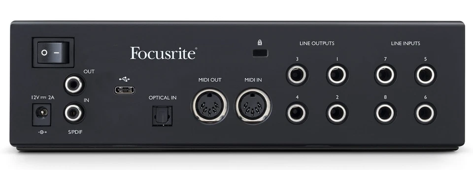 Focusrite Clarett+ 4Pre USB-C Audio Recording Interface JFET/ADAT+Microphone - Image 3 of 4