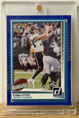 Cam Little 2025 Donruss Rookies & Highlights Blue /25 Jaguars #DRH-97