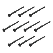 20PCS Fan Shock Absorbing Rubber Nail Long Computer Hardware Cooling Fan Black