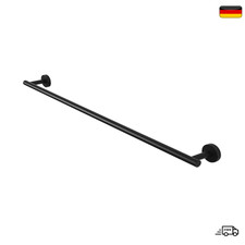 Handtuchhalter Edelstahl SUS 304 80 cm Schwarz Wandmontage