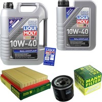 Mann Inspektionspaket Liqui Moly 6L 10W-40 FüR Nissan Micra Iv 1.2 Juke 1.6