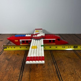 Lego City Fire Plane Rescue Set 4209 W/ Trees Incomplete Parts