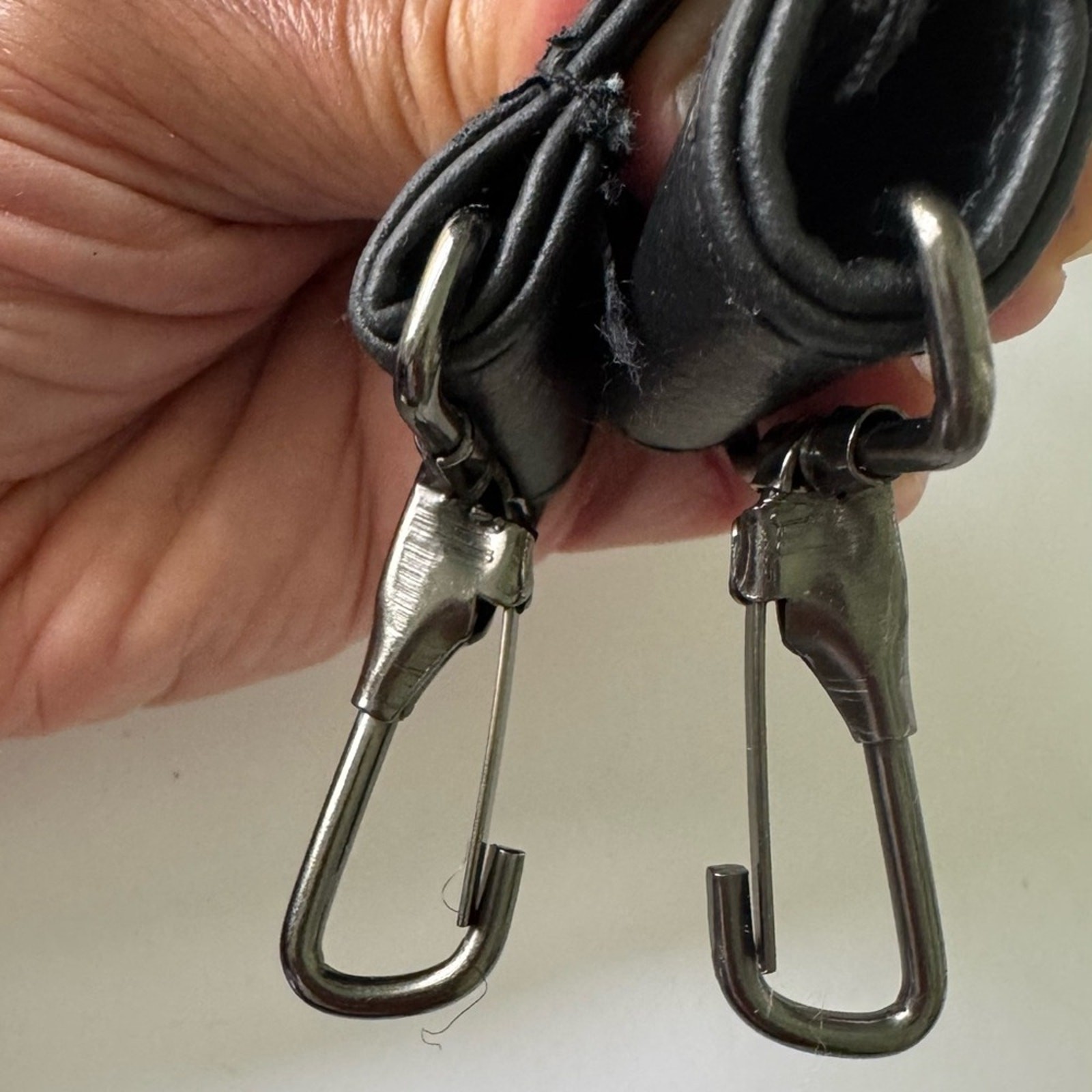 Black Leather Replaceable Soft Padded Adjustable … - image 3