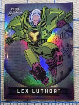 Fleer Brilliants Superman - Lex Luthor #8 Purple Parallel - DC Comics Card