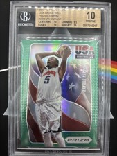 2012 Prizm - Kevin Durant - Usa Olympic Team - Green Prizm - Psa Pop 6 - Gem 10