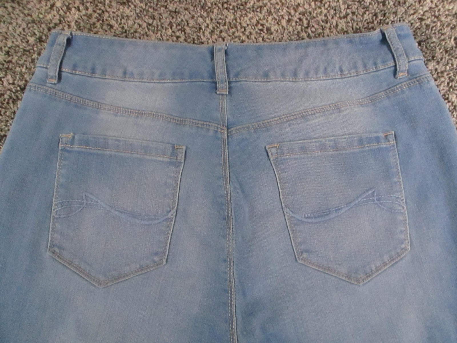 Womens 10 Blue High Rise Skinny Slimming 30x26