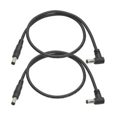 DC 12V Power Extension Cable 0.5M/1.6FT 5.5mm x 2.1mm Male 20AWG For CCTV