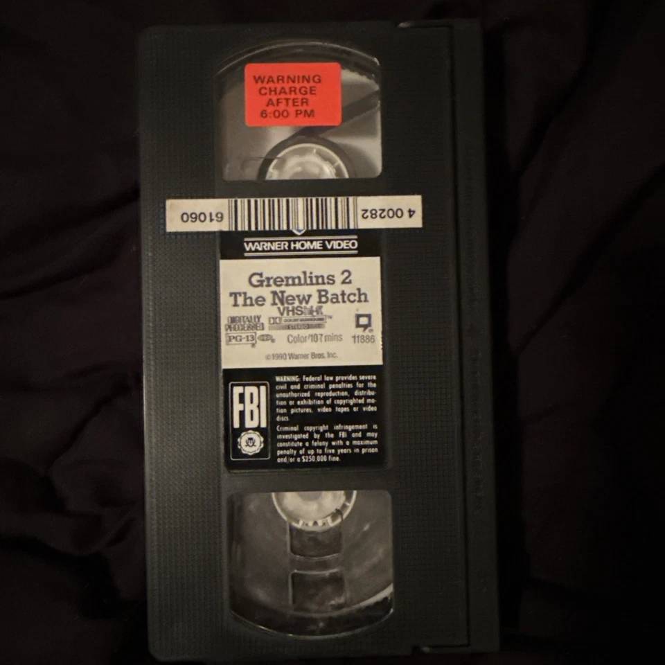 Gremlins 2 The New Batch Here They Grow Again (VHS Tape Movie 1990) PG-13 - Image 4 of 4