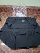 5 Pcs Women's XL Black High Waisted Seamless Hipster Panties Underwear