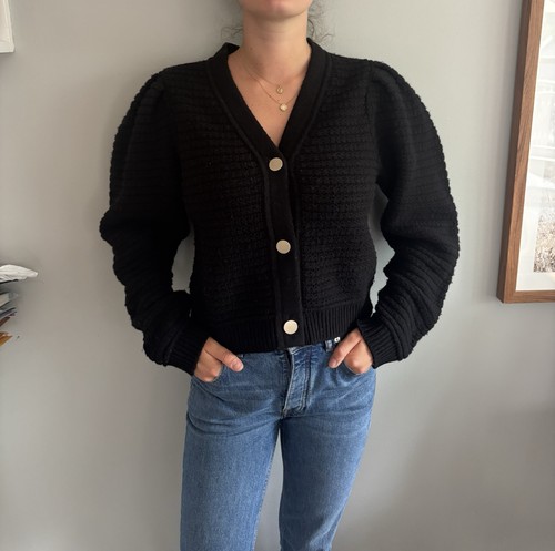 Ba&sh Paris Warm Wool Mix Cardigan Oversize Small