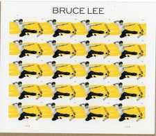 Product Image: US SCOTT 6055 SHEET OF 20 BRUCE LEE STAMPS FOREVER MNH