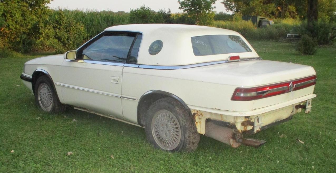 1991 91 89 90 Chrysler TC Maserati Parts Car Complete w/ CD Player