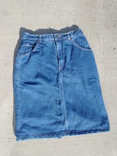 VINTAGE 80s GAP Dark Blue Demin Skirt W30L25.5
