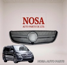 Diamond Grill For Mercedes V Class W447- 2015-2019 AMG High Quality