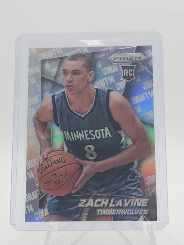 ZACH LAVINE 2014-15 PANINI PRIZM ROOKIE RC SILVER VARIATION TIMBERWOLVES Q6452