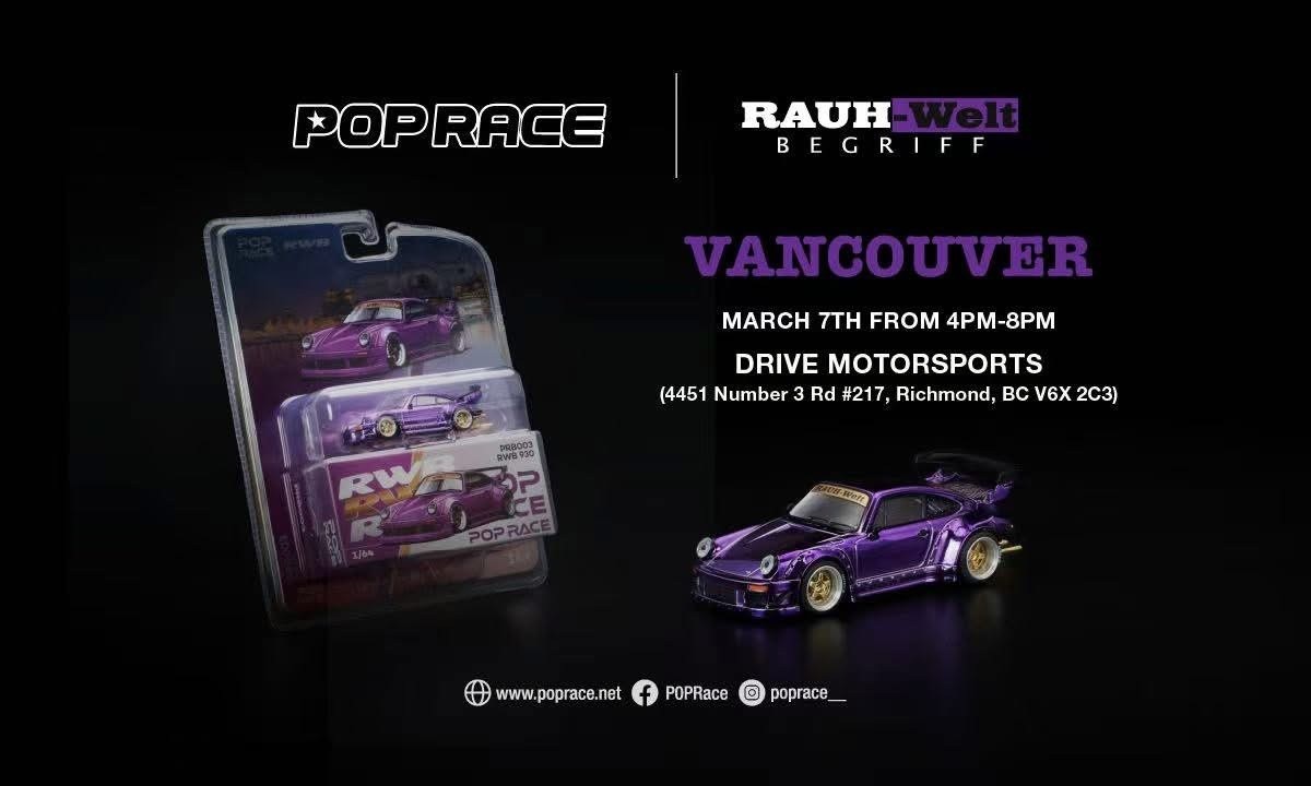 Pop Race Vancouver Drive Motorsports Exclusive PRB003 RWB 930