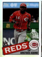 2020 Topps Chrome #85TC-21 Aristides Aquino 1985 Topps Baseball