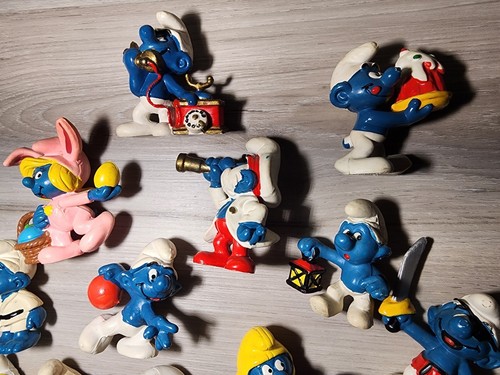 VTG Smurfs Peyo Schleich Assorted Lot of 17 Figures 70s/80s Accessories MUSHROOM - Picture 15 of 24