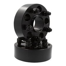 2 Pcs Hub Centric Wheel Spacers Adapters 5 on 120mm 2.00" Thick Black Anodized