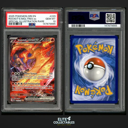 Team Rocket's Moltres EX 229/182  - PSA 10 (Destined Rivals)