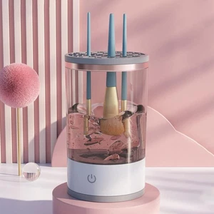 Limpiador de cepillo de maquillaje eléctrico - Herramienta de lavado cosmético giratoria automática USB - Foto 14 de 18