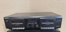 Sony TC-WE305 Dual Cassette Tape Deck Recorder for parts only powers up 