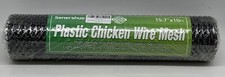 Chicken Wire Mesh 15.7'' x 10FT Plastic Mesh Hexagonal Poultry Netting