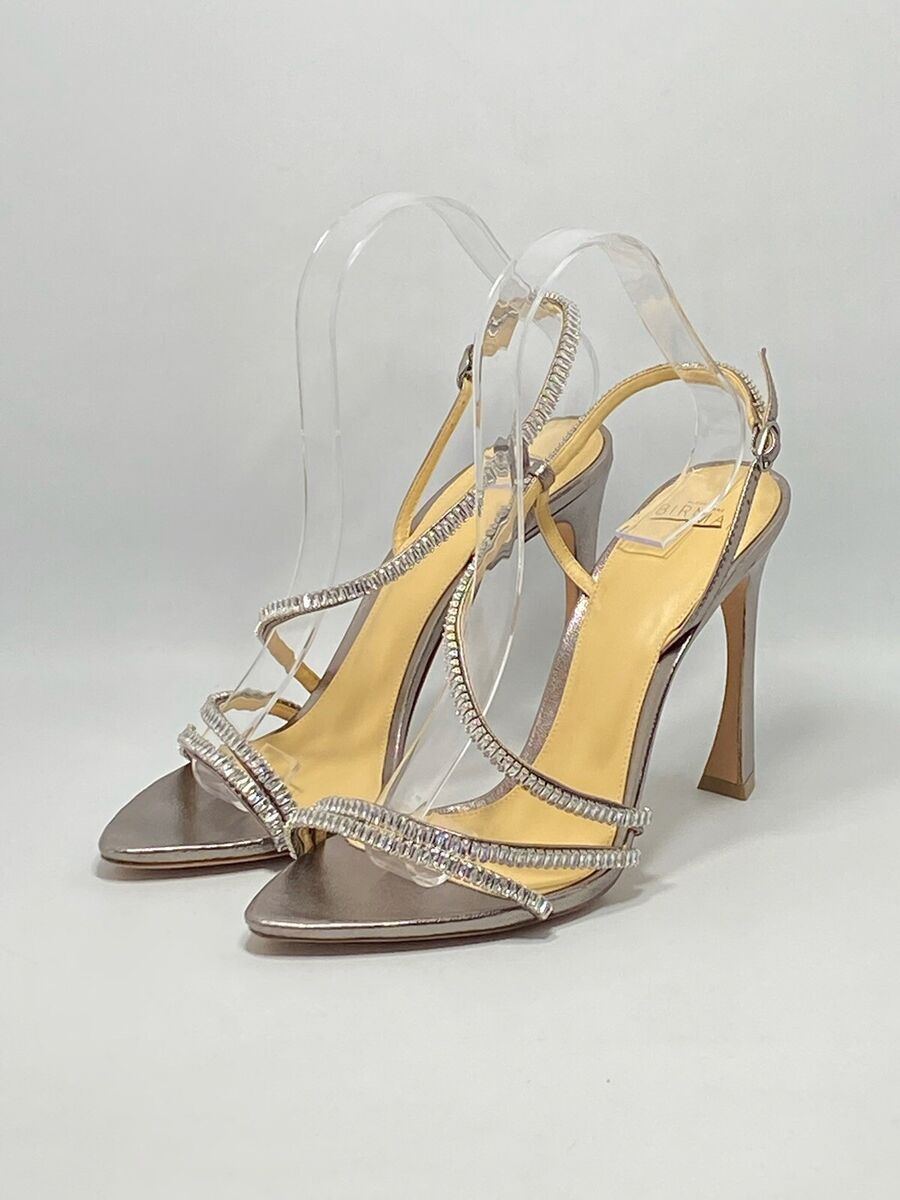 Alexandre Birman Alana 100 Embellished Metallic Leather Alexandre Birman Alana 100 Embellished Metallic Leather