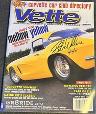 VETTE Aug 2001 America's Favorite Corvette Magazine Signed BOB WALLACE 6/12/01