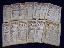 1889-1894 POET-LORE MAGAZINE LOT OF 32 DIFFERENT ISSUES - WR 173