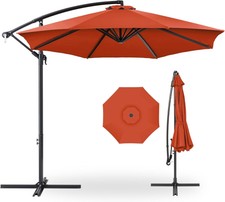 Best Choice Products 10ft Offset Hanging Market Patio Umbrella w/Easy
