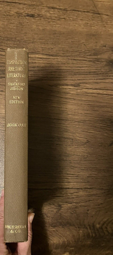 Composition Rhetoric Literature Shackford Judson English Sentence Null Textbooks - Foto 12 di 14
