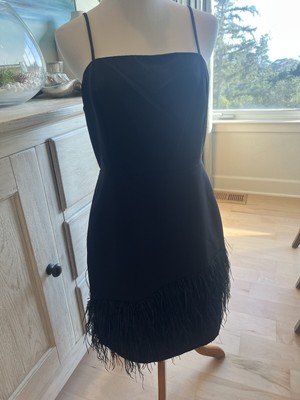 Feather Trim Sam Edelman Feather Dress Sam Edelman Feather-Trimmed