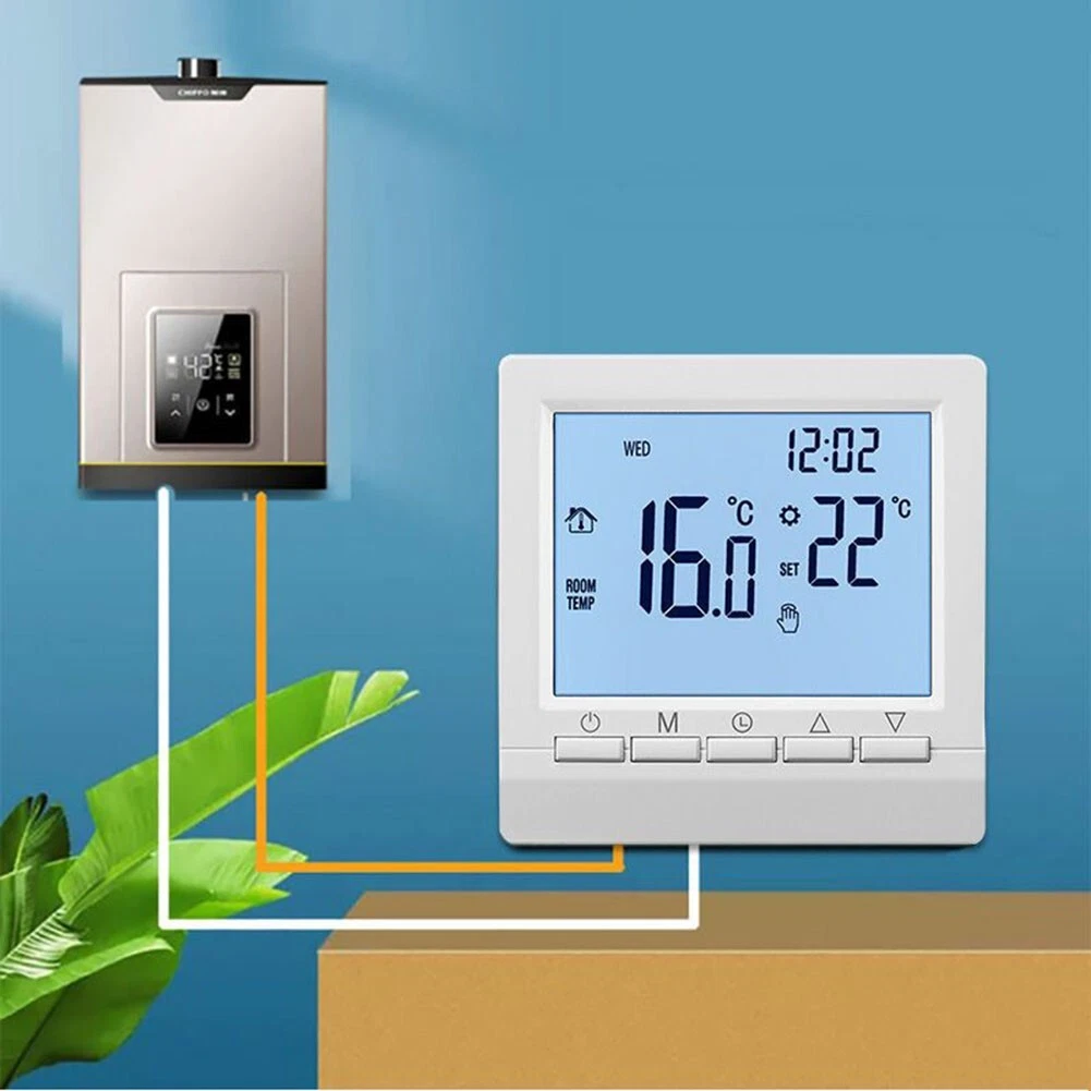 Room Thermostat Digital Room Temperature Controller-LCD Room Heating Set  New | eBay