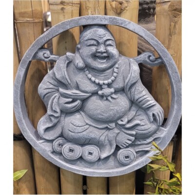 SCHÖNES BUDDHA WANDBILD aus STEINGUSS NEU FROSTFEST WANDBILD BUDDHAS A-CHSB01