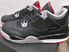 Nike Air Jordan 4 Bred Reimagined Black Red BQ7669-006 Size 3Y BACK 2 SCHOOL NOW