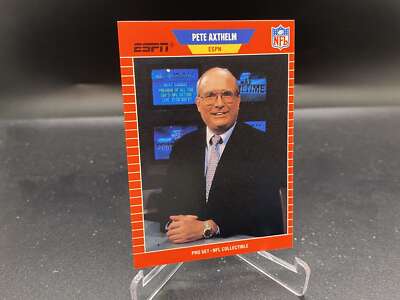 Pete Axthelm 1989 Pro Set Announcer Collectible #4 ESPN