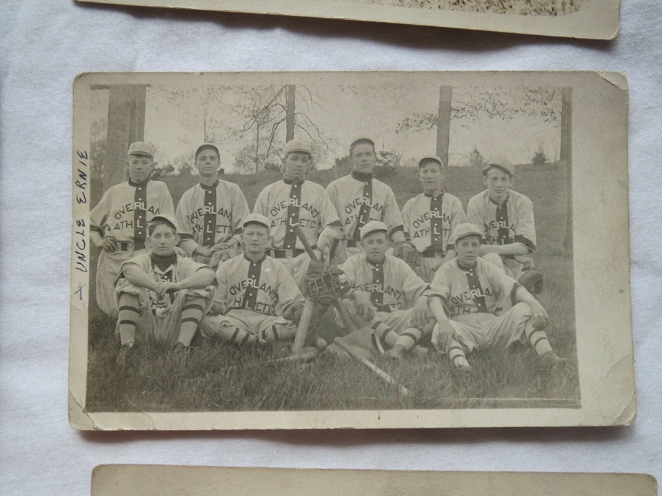 RPPC - ca 1910-1915 Baseball Team Overland Athletics + 4 other cards Toledo OH? - Image 2 of 4