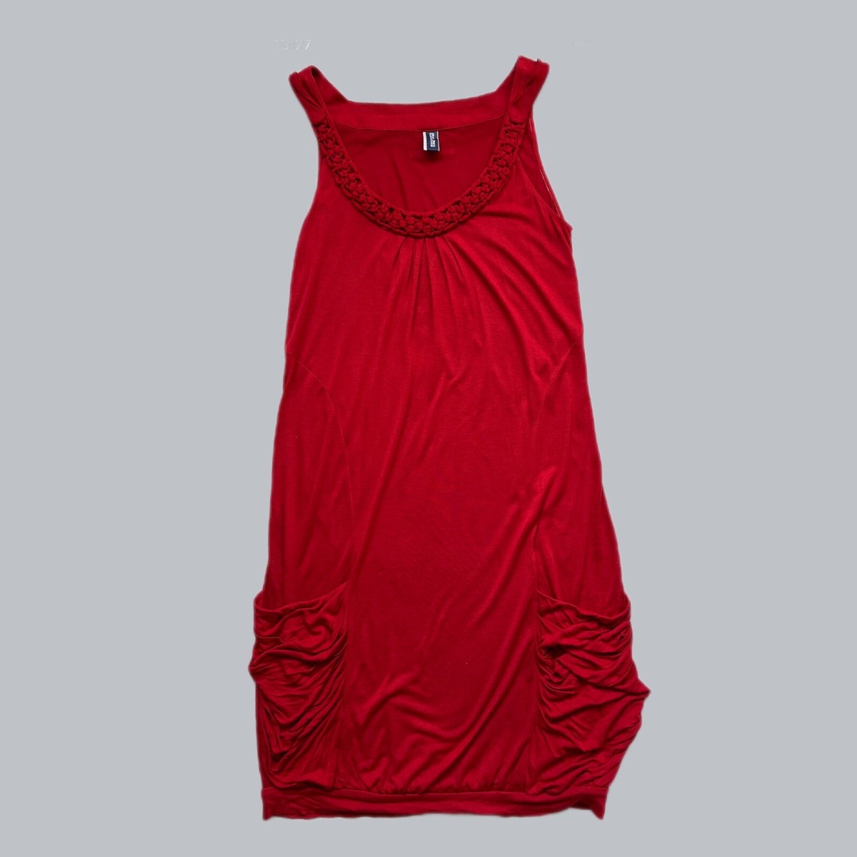 jean paul gaultier red dress Jean Paul Gaultier Vintage SS 2001 Red Art Nouveau Sheer Cutout Tank M Amarcord Vintage Fashion