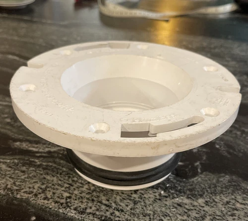 4" x 3" Plastic Two Finger Closet Flange PVC C4743P JonesStephens - Picture 1 of 3