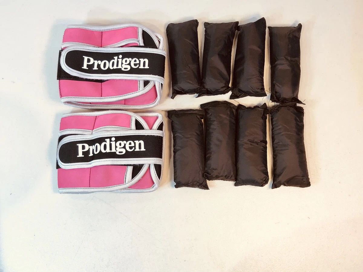 Pair of Prodigen Ankle Weights for Exercise Adjustable 1 to 3.5 Lbs Each