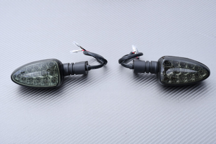 Clignotants LED avant droit gauche fumés pour Aprilia RXV 550 2009-2011