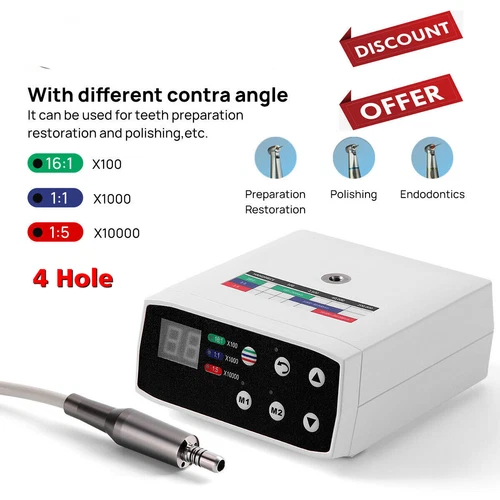 NSK Style Dental Brushless LED Electric Micro Motor/1:5 Increasing Handpiece UPS - Picture 8 of 85