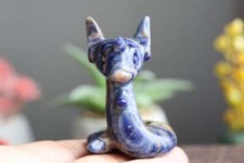 2" Sodalite Dragon Skull Natural Carved Crystal Skull Reiki Crystal Furniture 1x