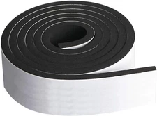 1"THKX1"WX10'ADHESIVE 1 SIDE CLOSED CELL SPONGE RUBBER NEOPRENE/EPDM BLEND 
