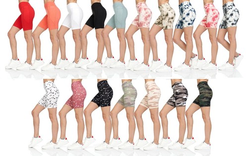 Seamless Yoga Biker Shorts Tie Dye Camo 