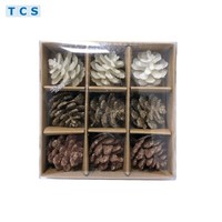 Christbaumschmuck Weihnachten Tannenzapfen Baumschmuck Bruchfest 9Er Set Glitzer