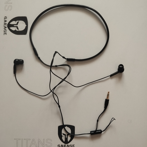 Sony MDR-NX1 Used Stereo Dynamic Earphones Black with Leather Neck Strap - Picture 1 of 5