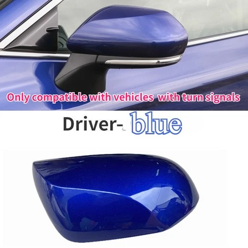 Blue Driver Side Mirror Cover for 2018-2023 Toyota Camry  Housing Wing Shell